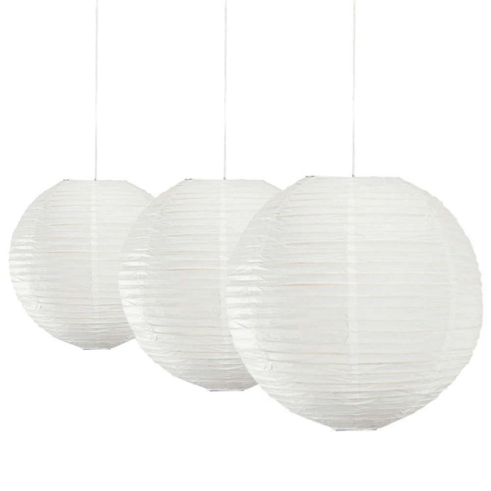 Lamppo Pendelleuchten Reis Papier Traditionelle weiße Papier Laterne  hängenden Lampenschirm für Home Decor – lamplightsdesign