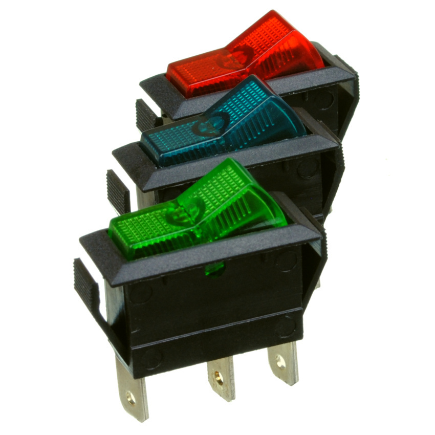 KFZ-Schalter EIN/EIN 1-polig 12-250V/20A in verschiedenen Farben